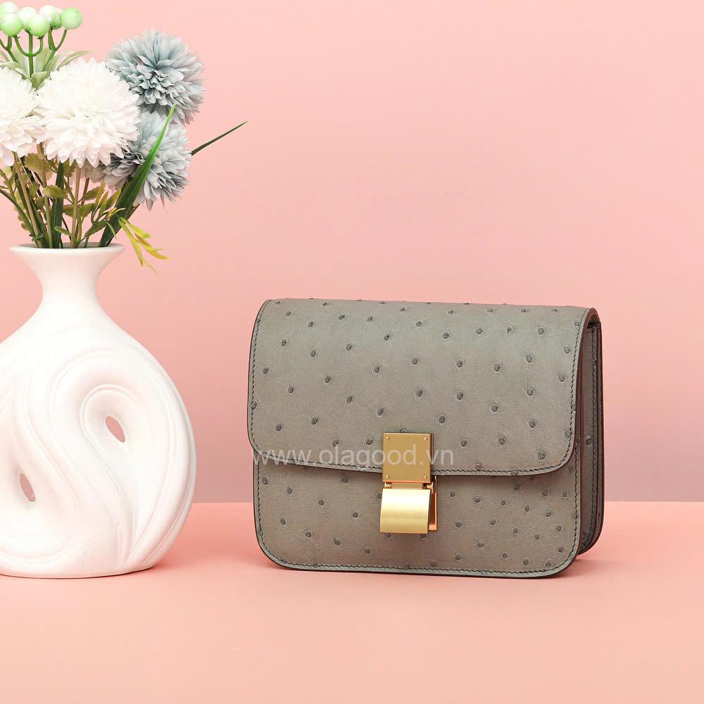 Túi xách nữ đà điểu - TXF0210D - Hình ảnh 19