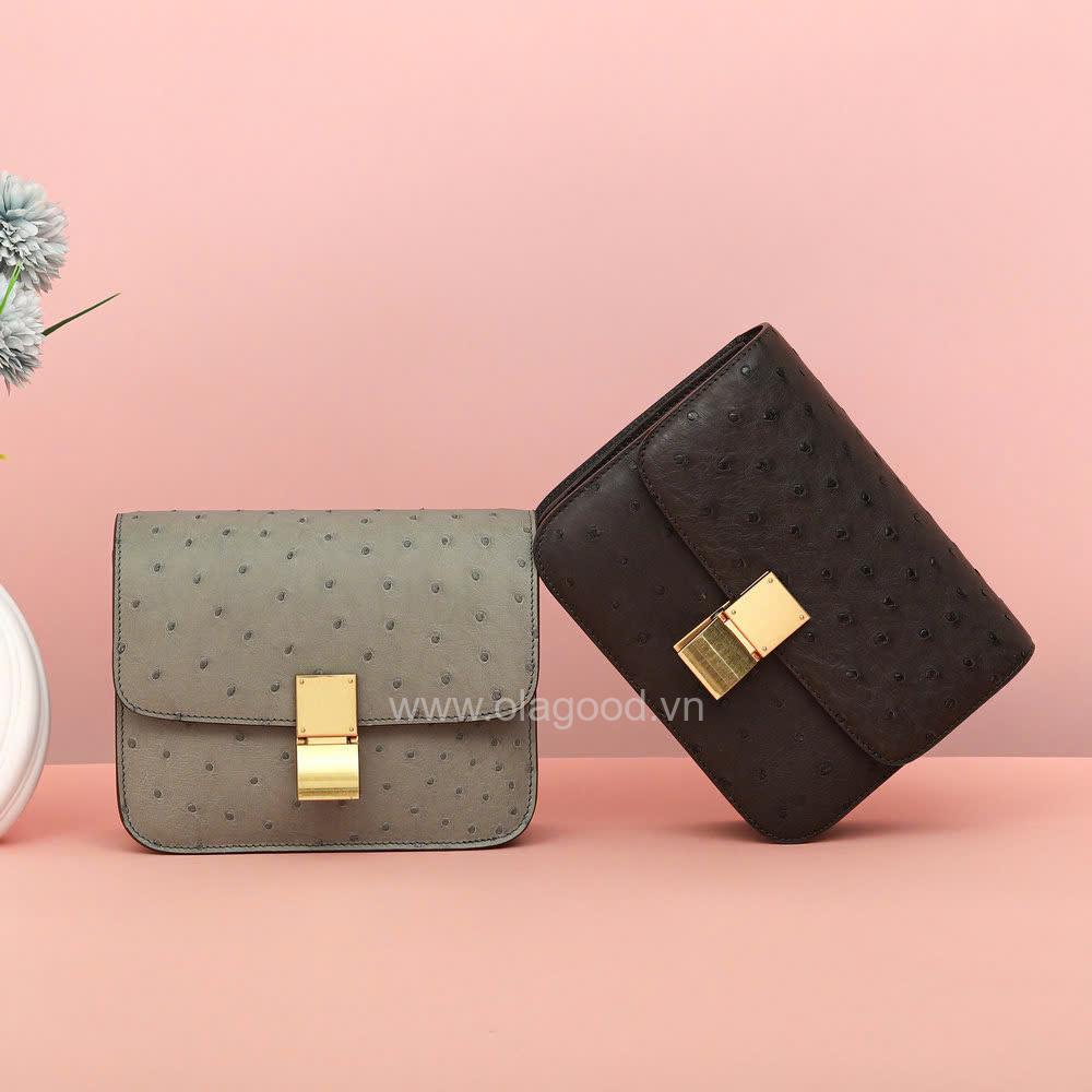 Túi xách nữ đà điểu - TXF0210D - Hình ảnh 20