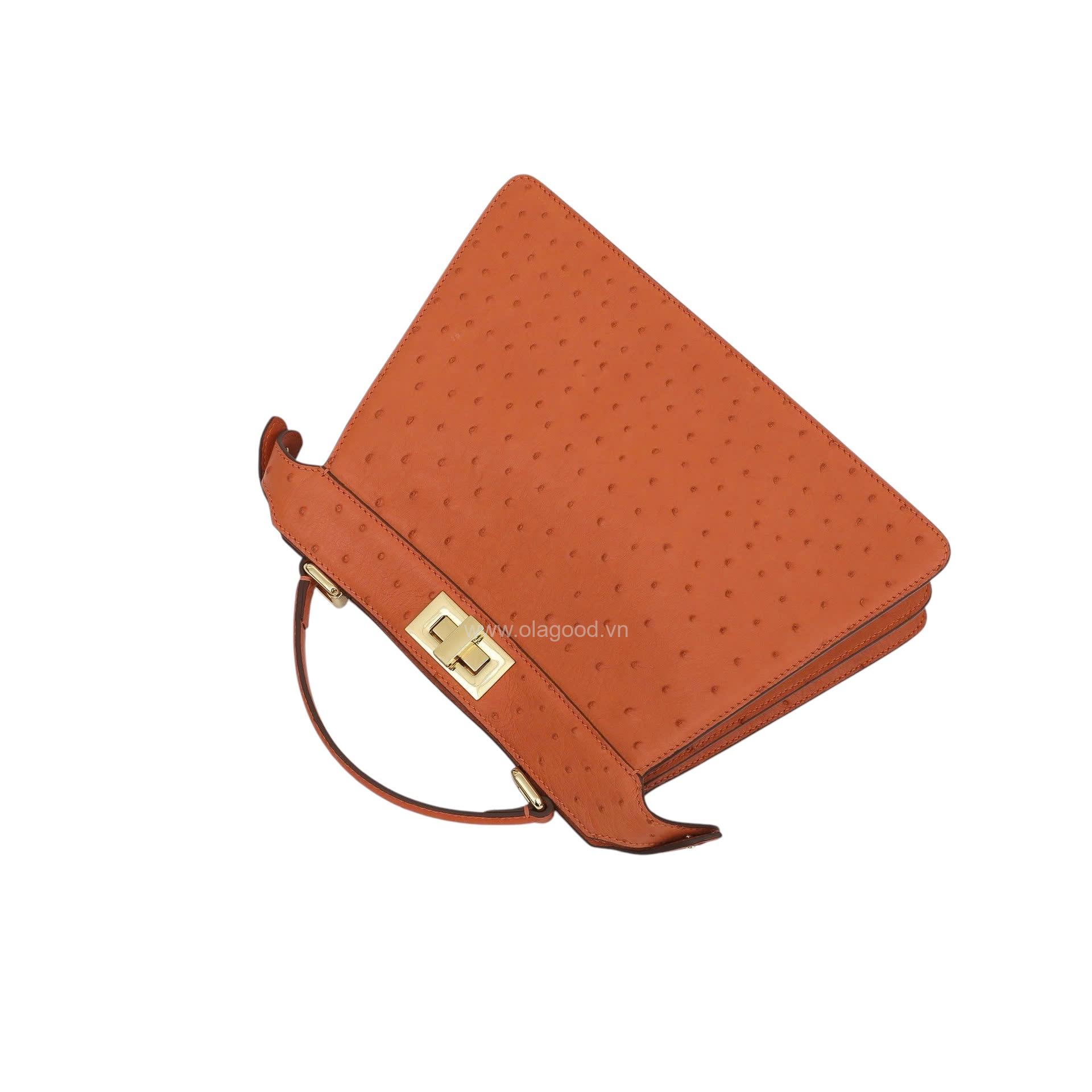 Túi xách nữ đà điểu cao cấp - TXF0240D - Hình ảnh 6