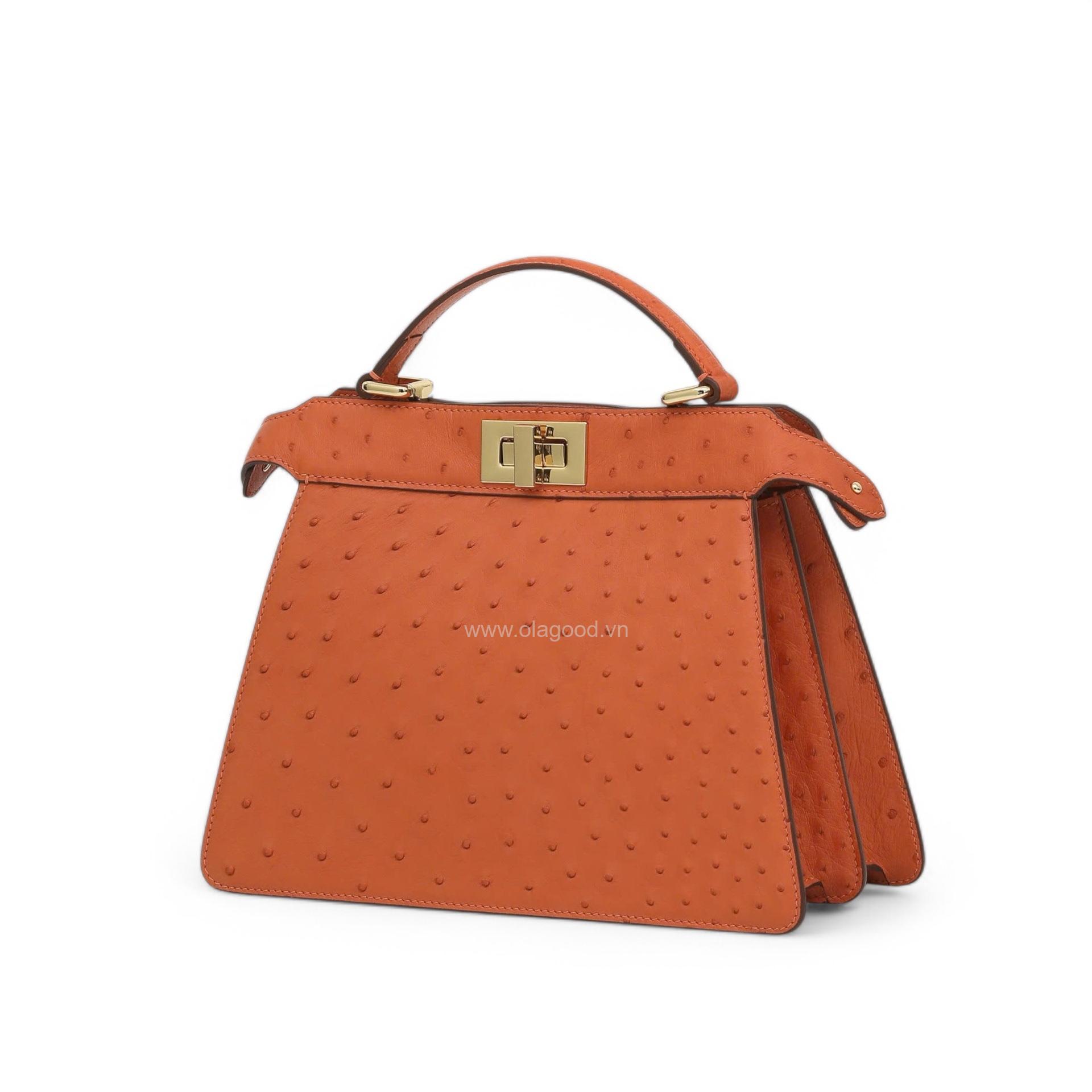 Túi xách nữ đà điểu cao cấp - TXF0240D - Hình ảnh 5