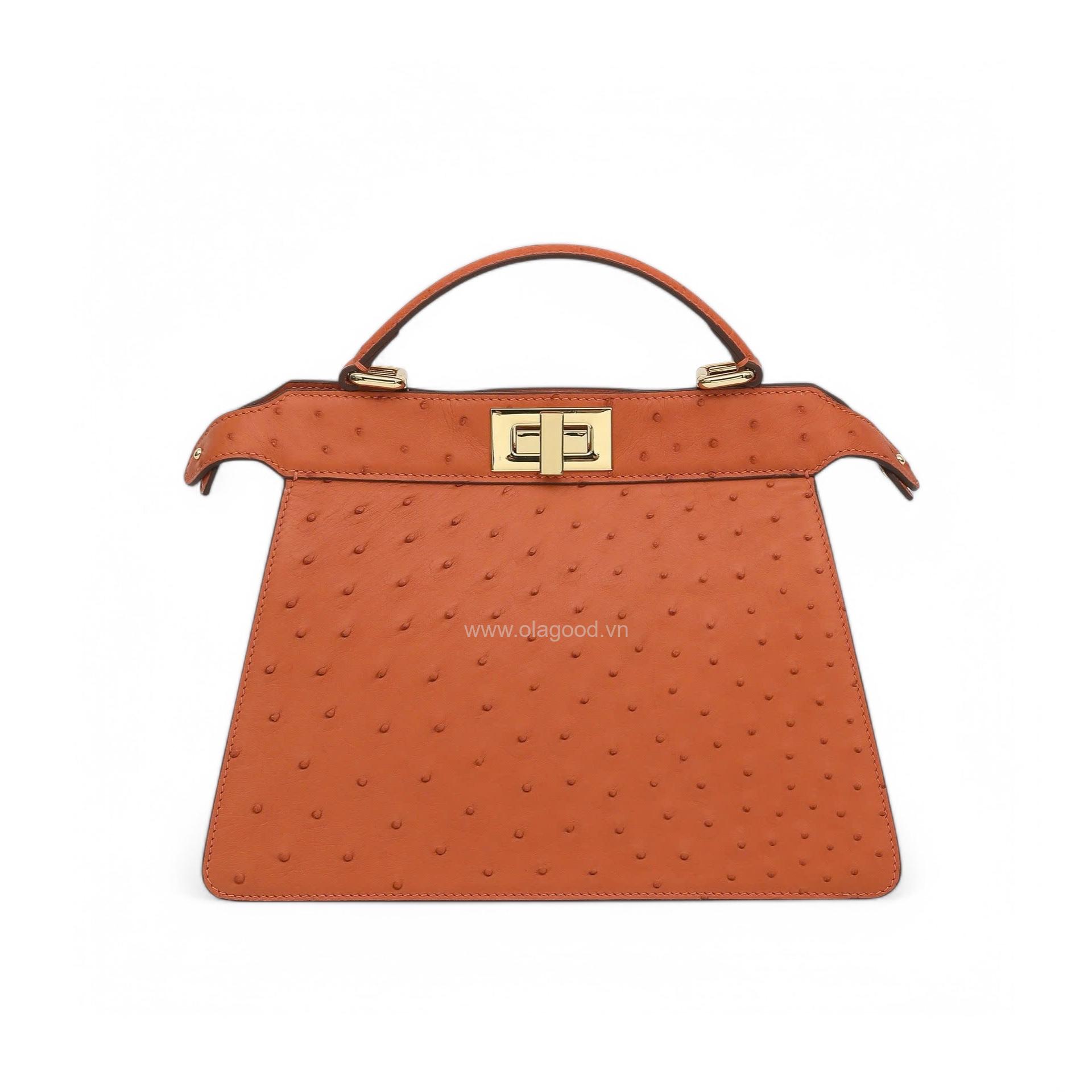 Túi xách nữ đà điểu cao cấp - TXF0240D - Hình ảnh 4