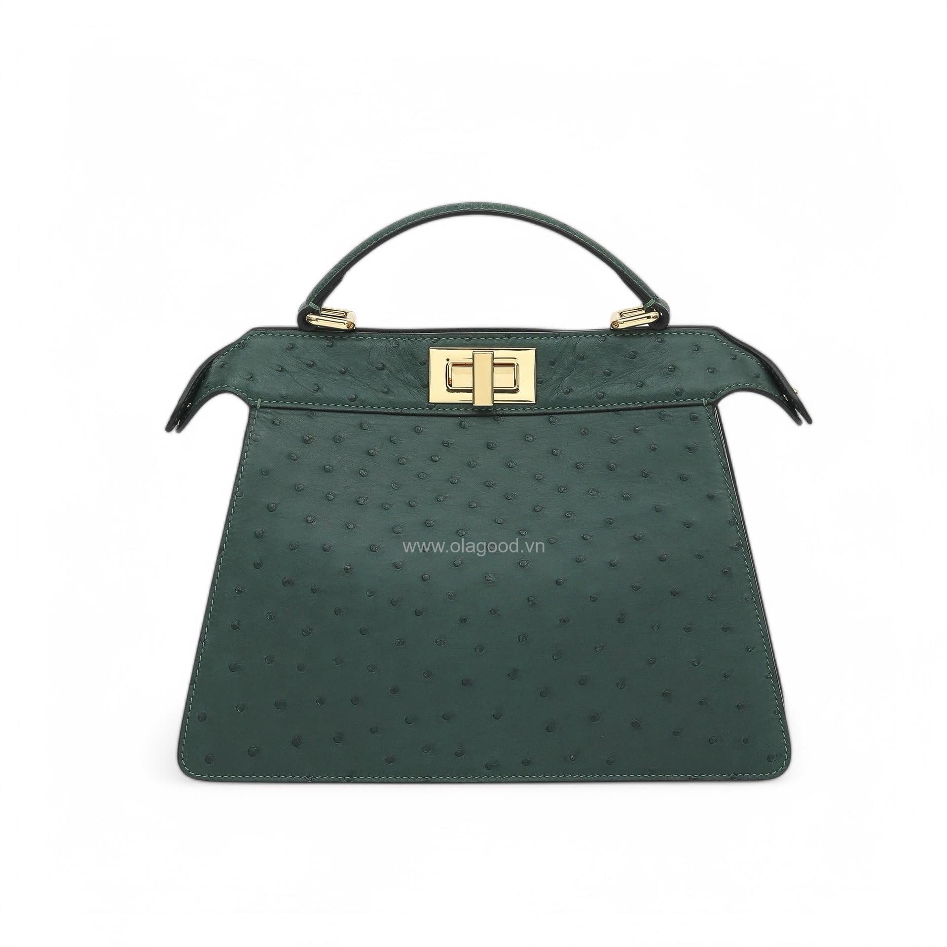 Túi xách nữ đà điểu cao cấp - TXF0240D - Hình ảnh 3