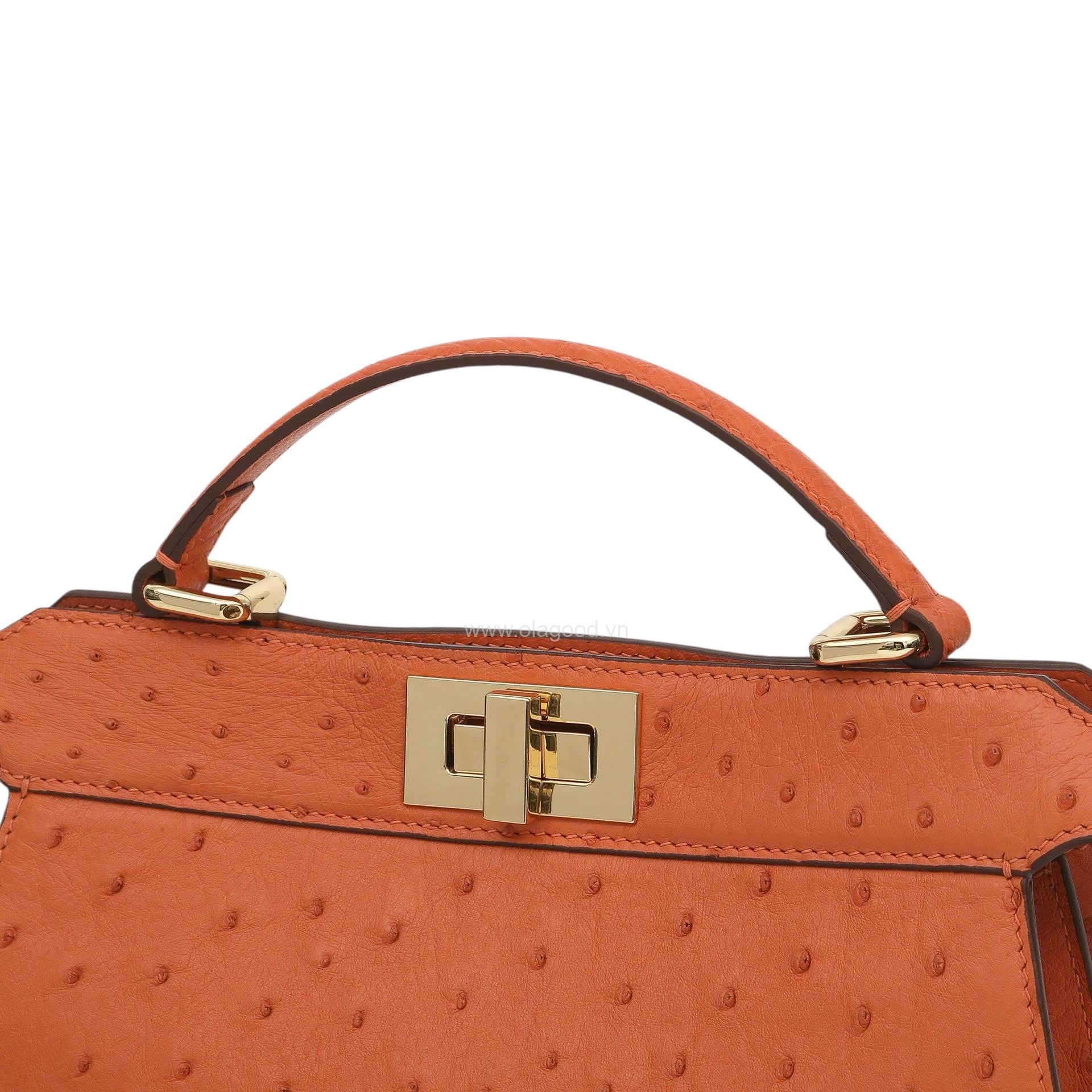 Túi xách nữ đà điểu cao cấp - TXF0240D - Hình ảnh 10