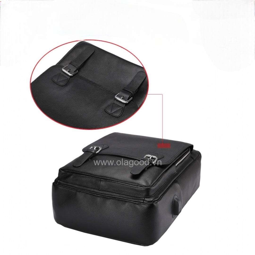 Balo du lịch nam da bò cao cấp - BL018B - Hình ảnh 12