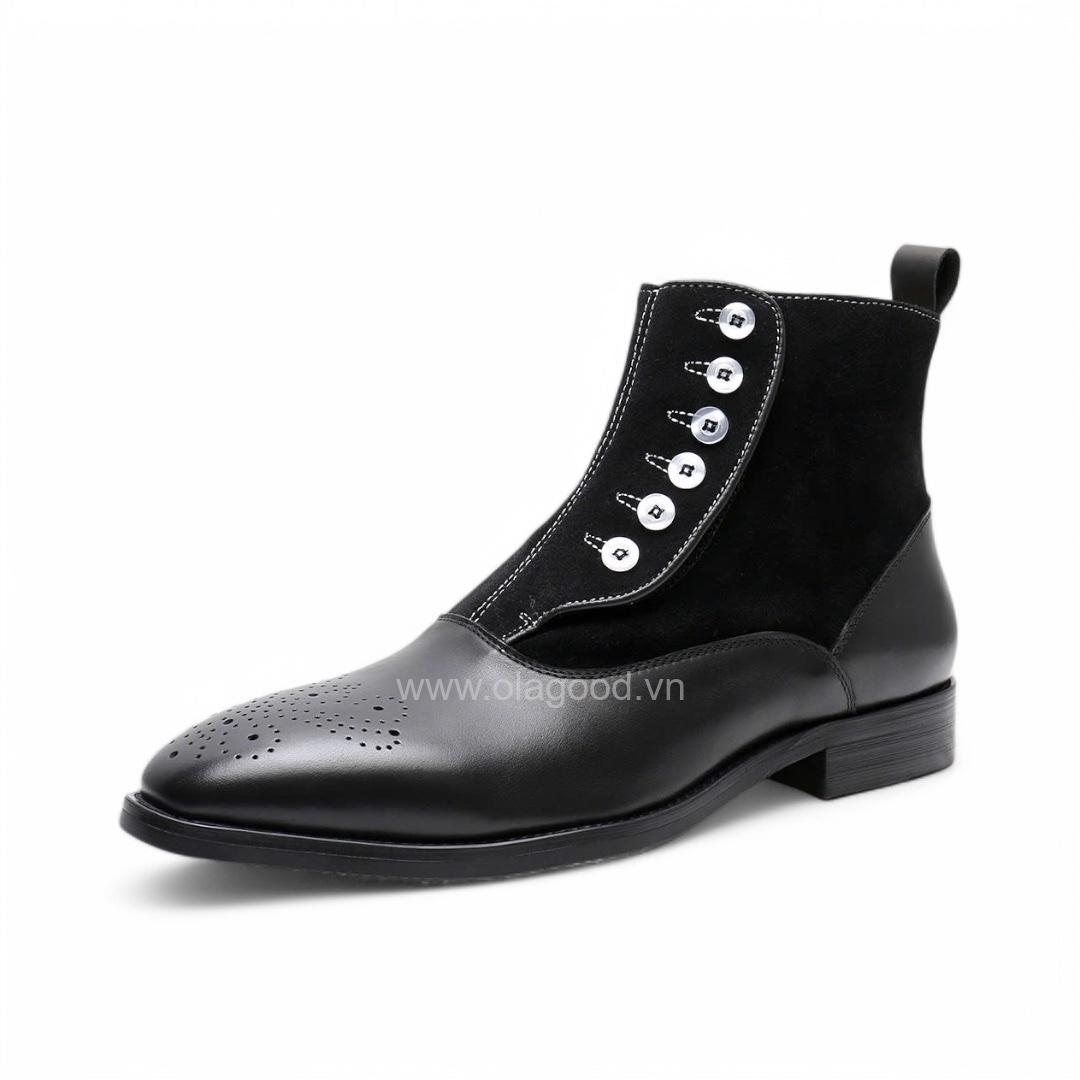 Boot button nam da bê cao cấp - ZBT011B - Hình ảnh 4