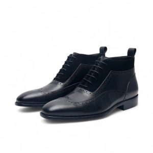 Boot lace wingtip da bê cao cấp - ZBL013B