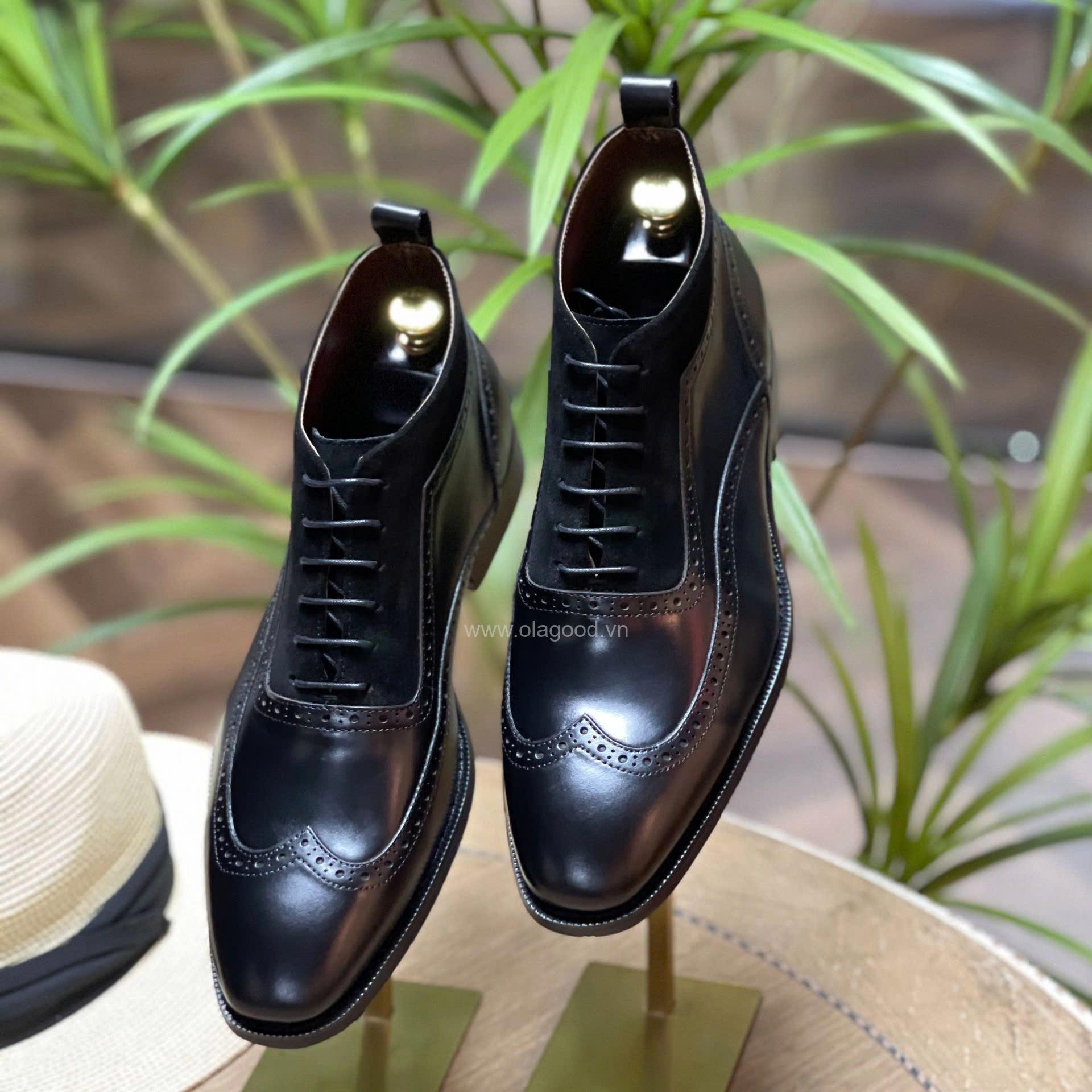 Boot lace wingtip da bê cao cấp - ZBL013B - Hình ảnh 19