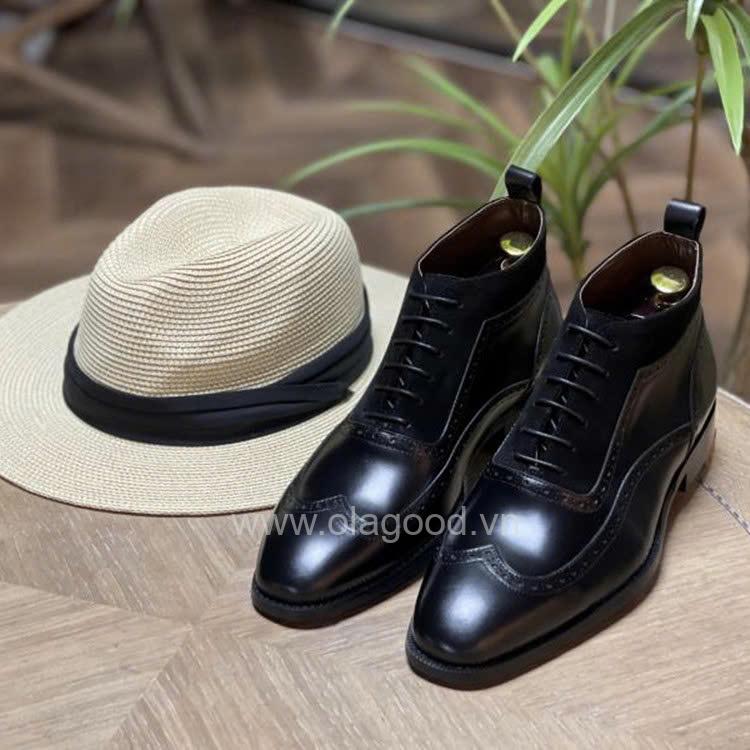 Boot lace wingtip da bê cao cấp - ZBL013B - Hình ảnh 20