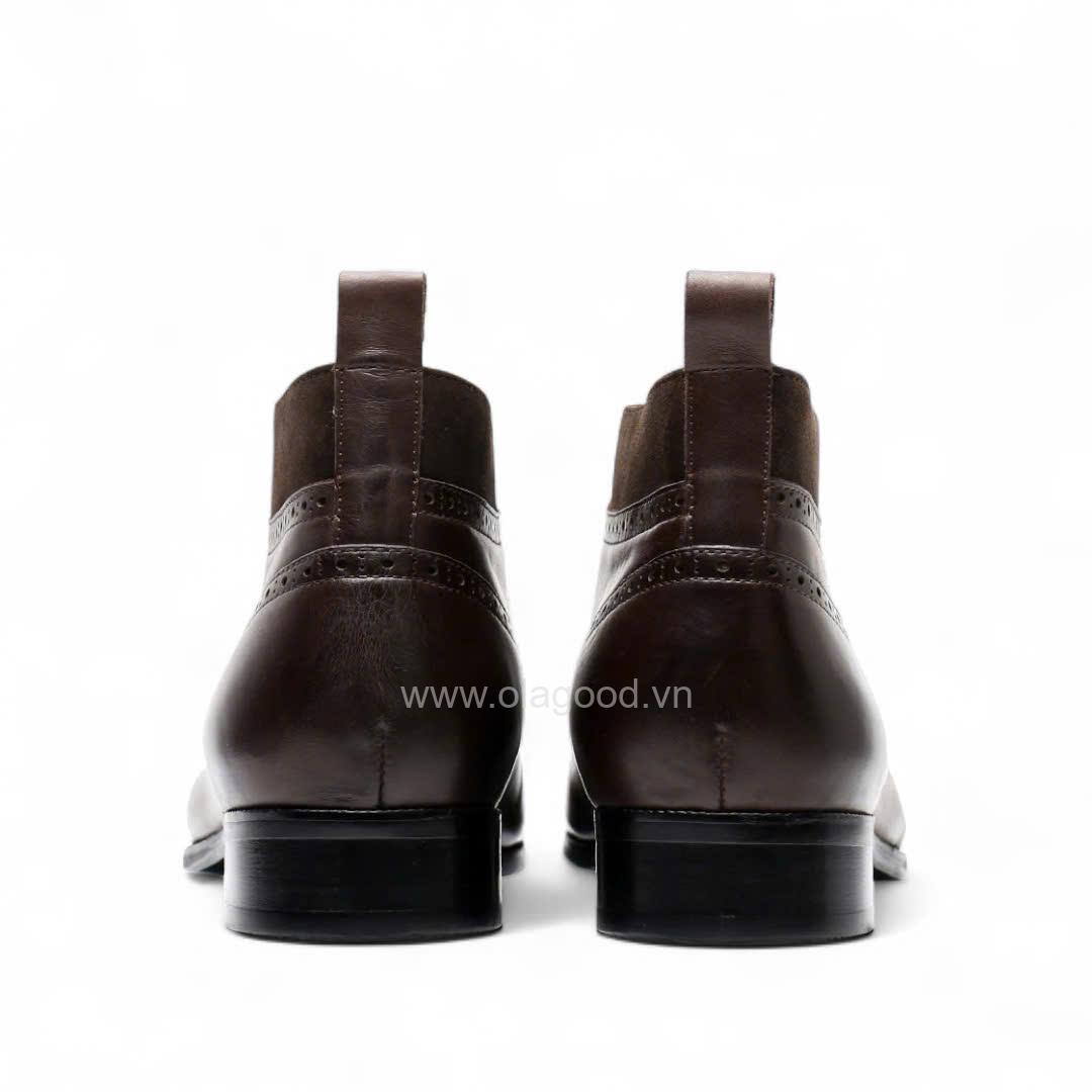 Boot lace wingtip da bê cao cấp - ZBL013B - Hình ảnh 15