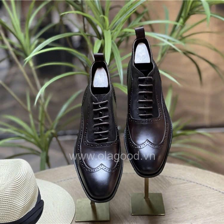 Boot lace wingtip da bê cao cấp - ZBL013B - Hình ảnh 21