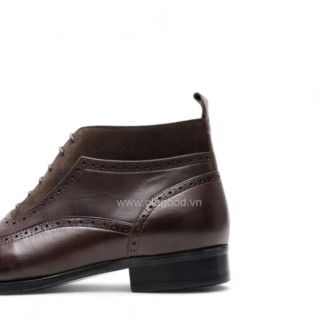 Boot lace wingtip da bê cao cấp - ZBL013B - Hình ảnh 11