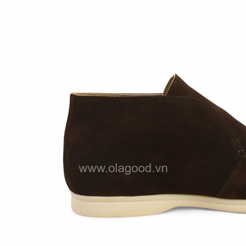 Boot nam cổ ngắn da lộn cao cấp màu cafe - ZBC015B - Hình ảnh 6
