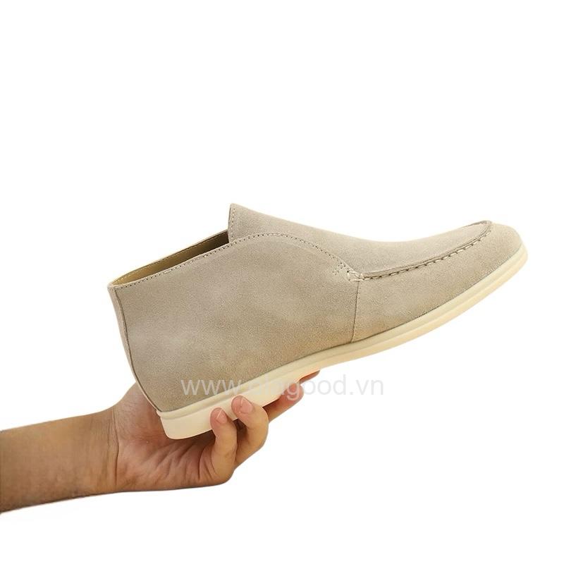 Boot nam cổ ngắn da lộn cao cấp màu quả mơ - ZBC017B - Hình ảnh 6