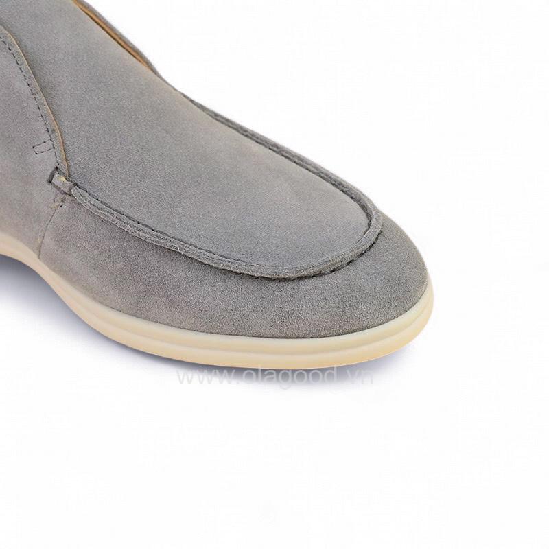 Boot nam cổ ngắn da lộn cao cấp màu tro núi lửa - ZBC018B - Hình ảnh 5