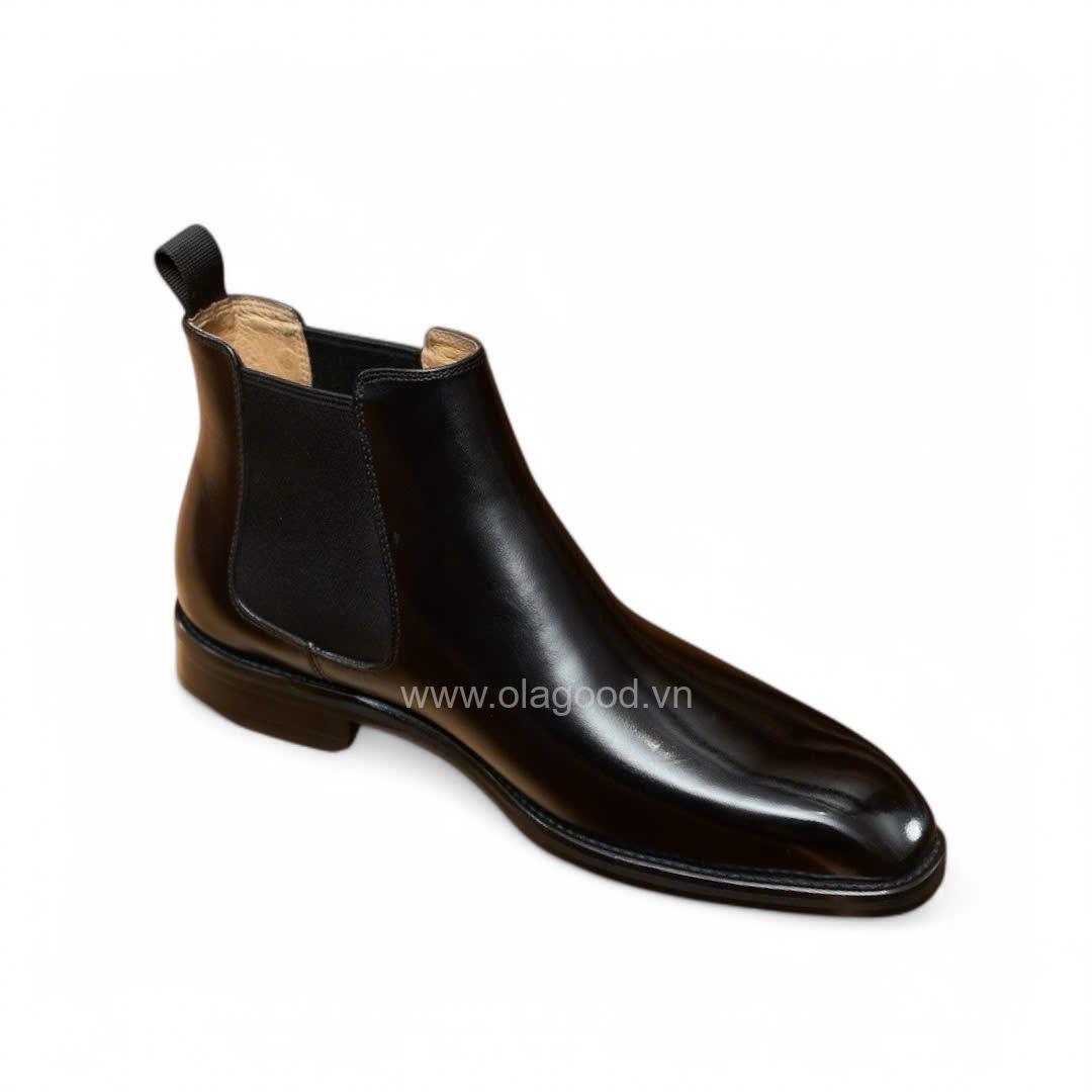 Boots chelsea wholecut da bê cao cấp - ZCW012B - Hình ảnh 4