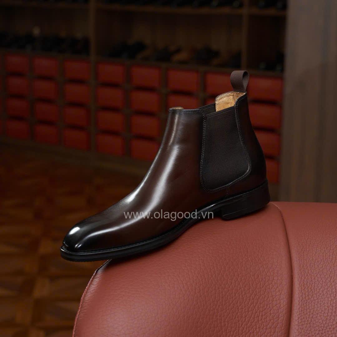 Boots chelsea wholecut da bê cao cấp - ZCW012B - Hình ảnh 21