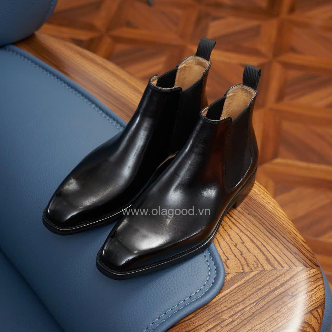 Boots chelsea wholecut da bê cao cấp - ZCW012B - Hình ảnh 23