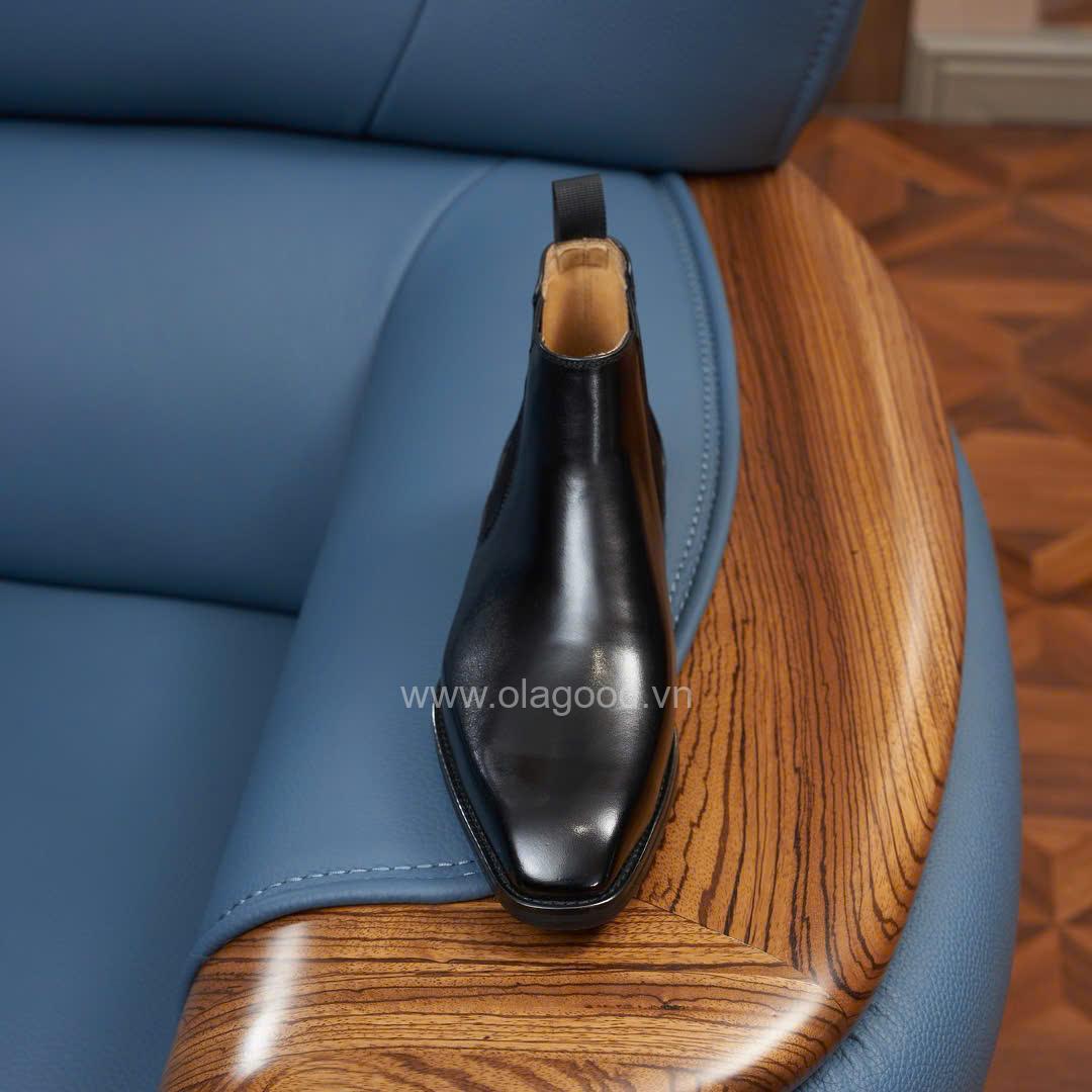 Boots chelsea wholecut da bê cao cấp - ZCW012B - Hình ảnh 25