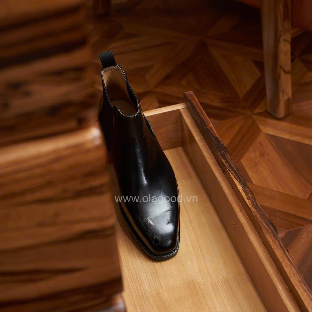 Boots chelsea wholecut da bê cao cấp - ZCW012B - Hình ảnh 31