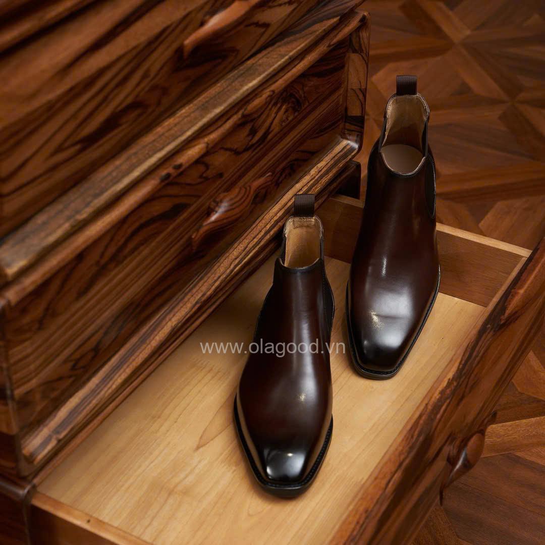 Boots chelsea wholecut da bê cao cấp - ZCW012B - Hình ảnh 35