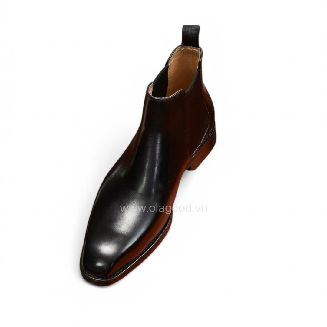 Boots chelsea wholecut da bê cao cấp - ZCW012B - Hình ảnh 5