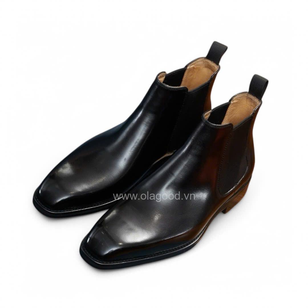 Boots chelsea wholecut da bê cao cấp - ZCW012B - Hình ảnh 6