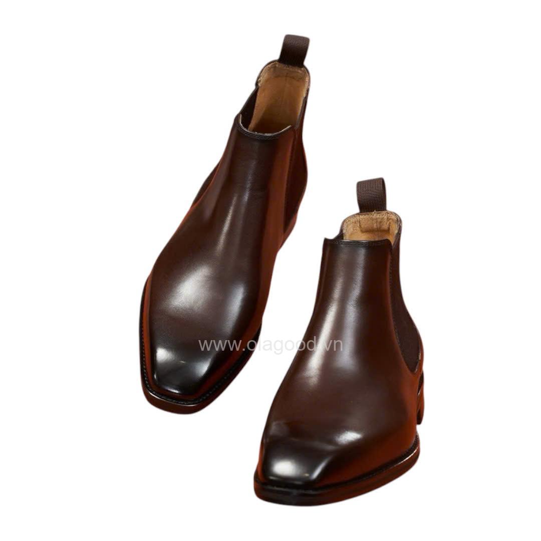 Boots chelsea wholecut da bê cao cấp - ZCW012B - Hình ảnh 11