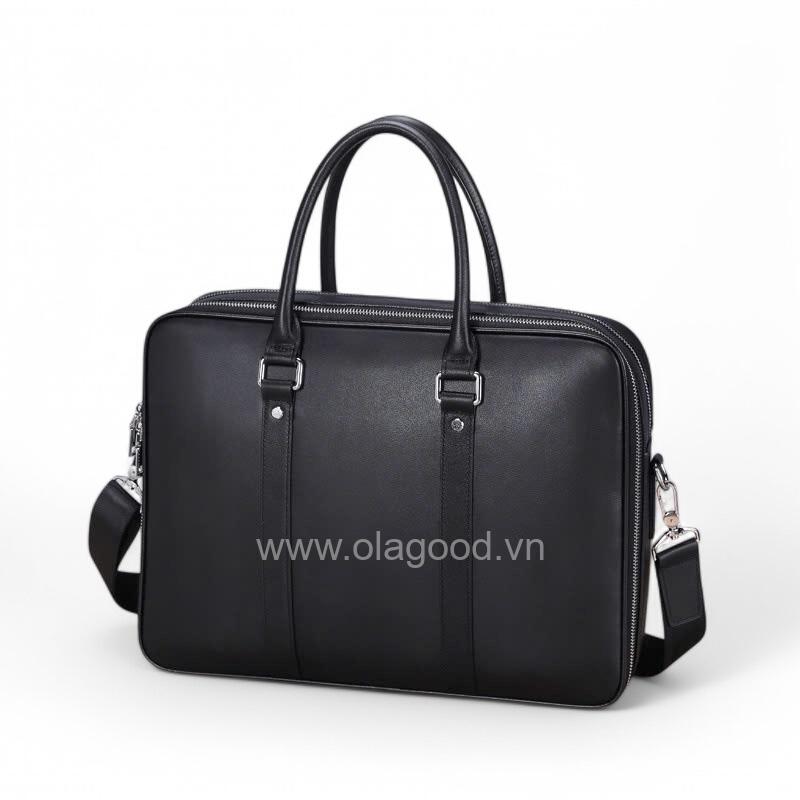 Cặp da laptop nam công sở da bò - LT0118B - Hình ảnh 3