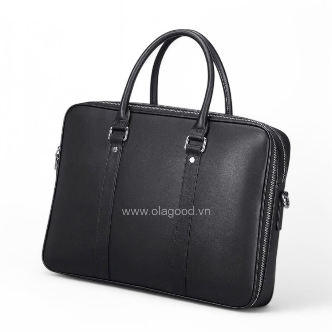 Cặp da laptop nam công sở da bò - LT0118B - Hình ảnh 4