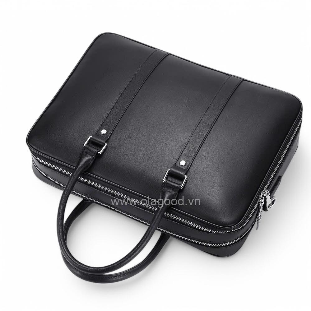 Cặp da laptop nam công sở da bò - LT0118B - Hình ảnh 6