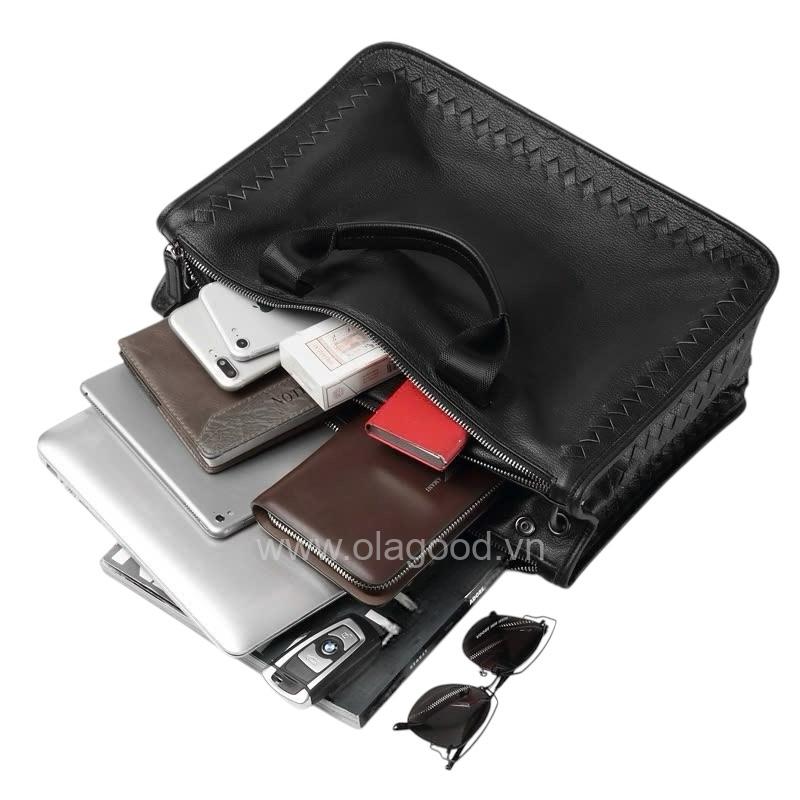 Cặp laptop nam văn phòng da bò - LT0119B - Hình ảnh 6
