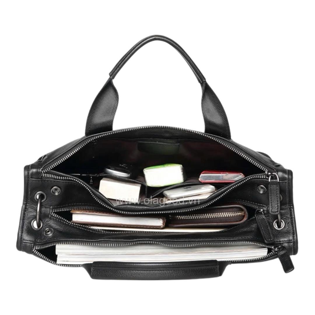Cặp laptop nam văn phòng da bò - LT0119B - Hình ảnh 14