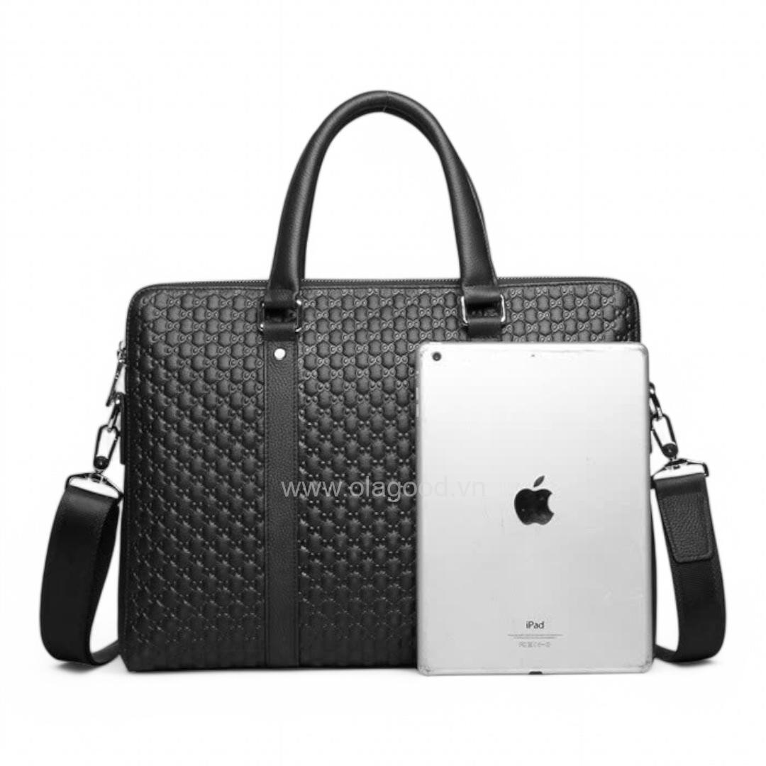 Cặp xách laptop nam da bò - LT0121B - Hình ảnh 6
