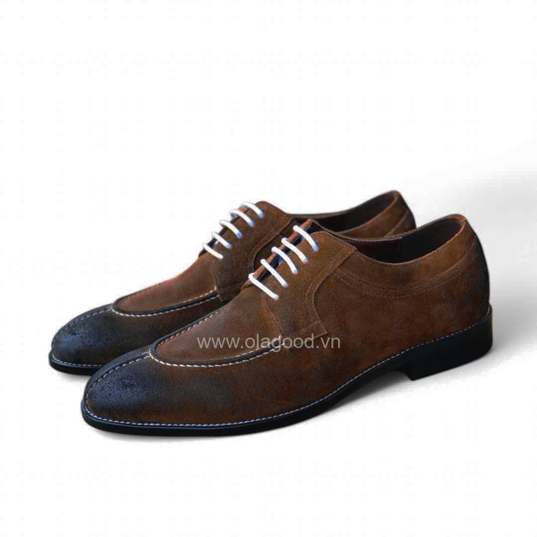 Giày derby nam da lộn cao cấp - ZDB012B