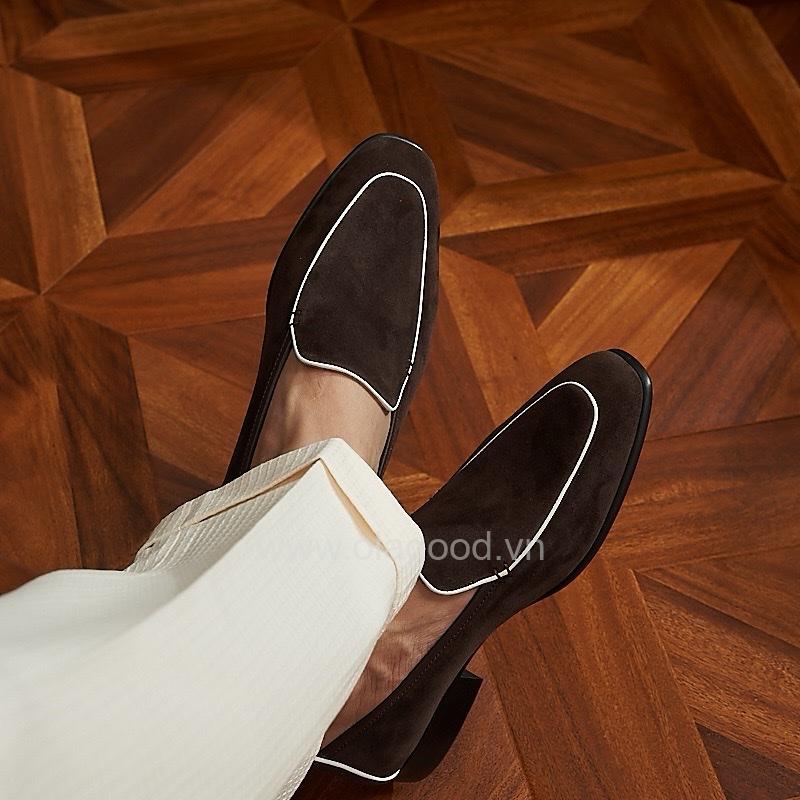 Giày loafer da cashmere cao cấp - ZLF015B - Hình ảnh 28
