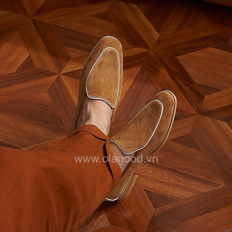 Giày loafer da cashmere cao cấp - ZLF015B - Hình ảnh 30