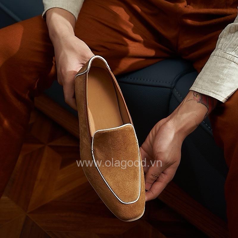 Giày loafer da cashmere cao cấp - ZLF015B - Hình ảnh 32