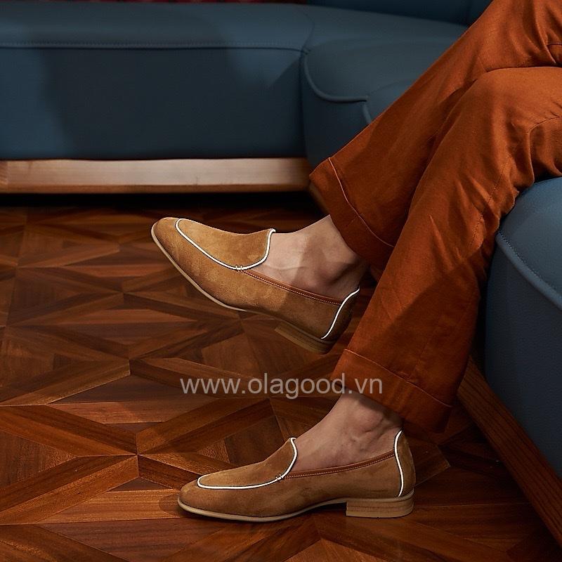 Giày loafer da cashmere cao cấp - ZLF015B - Hình ảnh 34