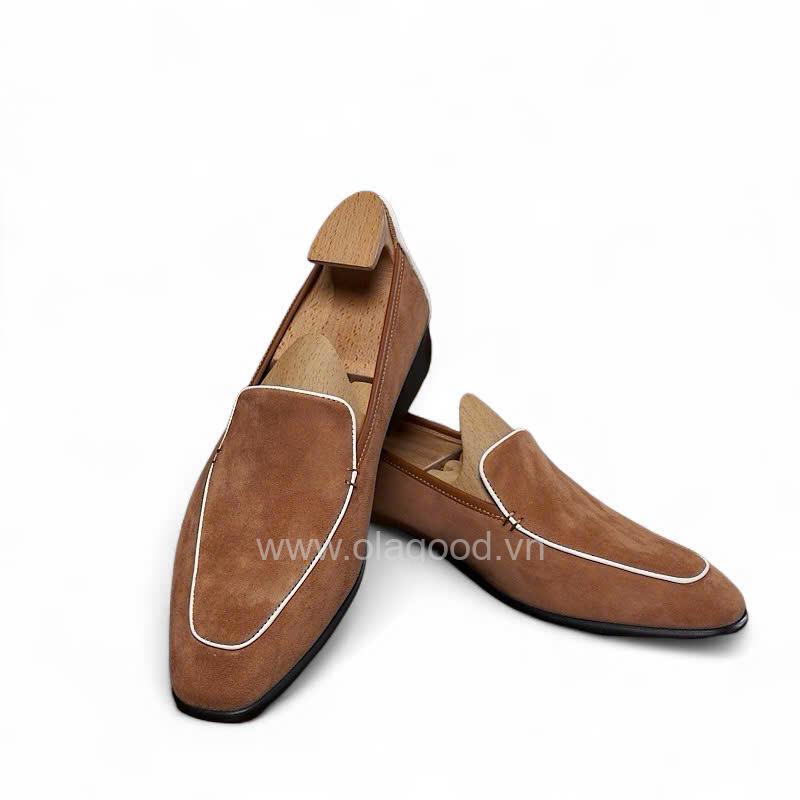 Giày loafer da cashmere cao cấp - ZLF015B - Hình ảnh 7