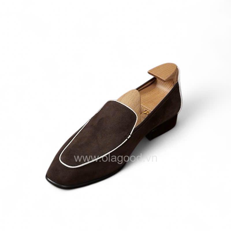 Giày loafer da cashmere cao cấp - ZLF015B - Hình ảnh 4