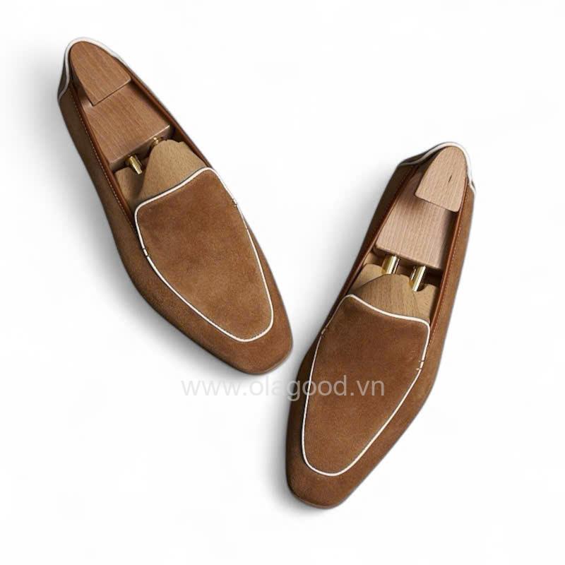 Giày loafer da cashmere cao cấp - ZLF015B - Hình ảnh 9