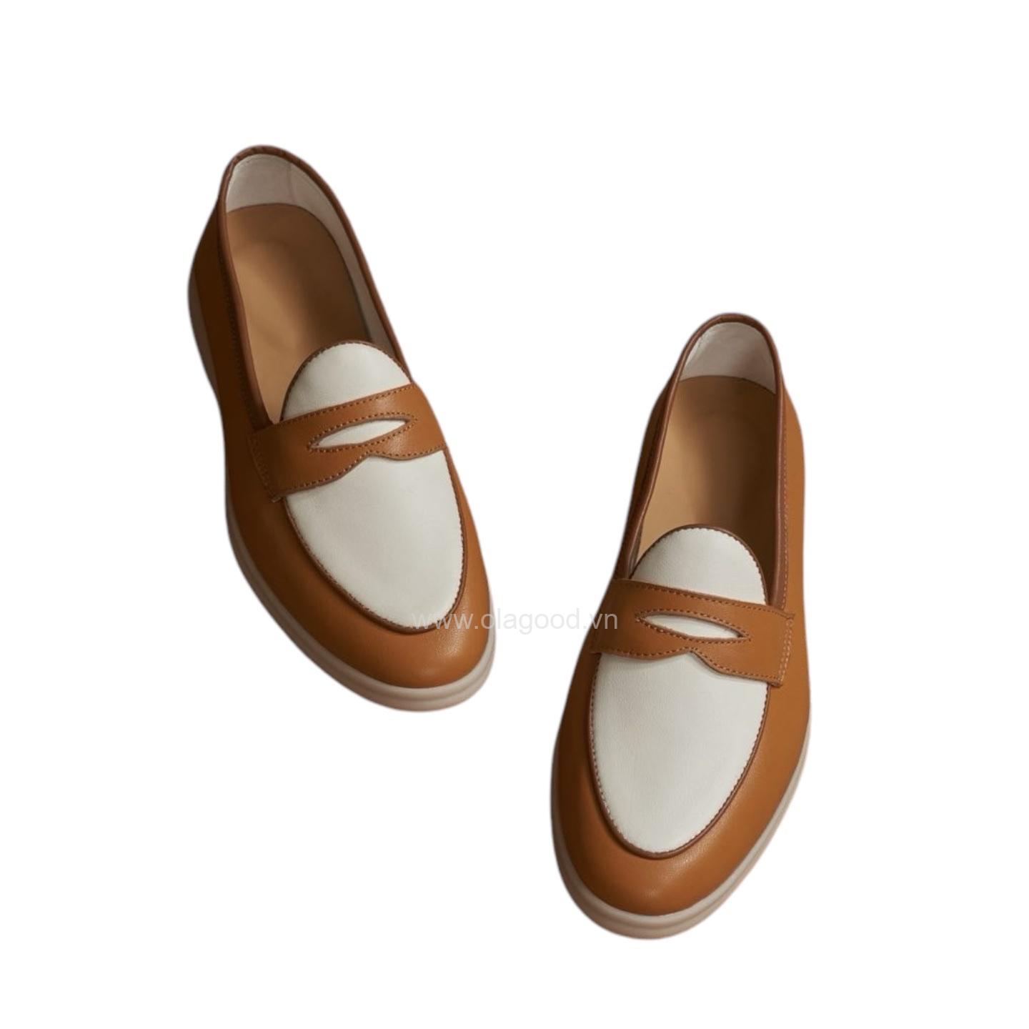 Giày loafer penny da bê cao cấp - ZLP016B - Hình ảnh 4