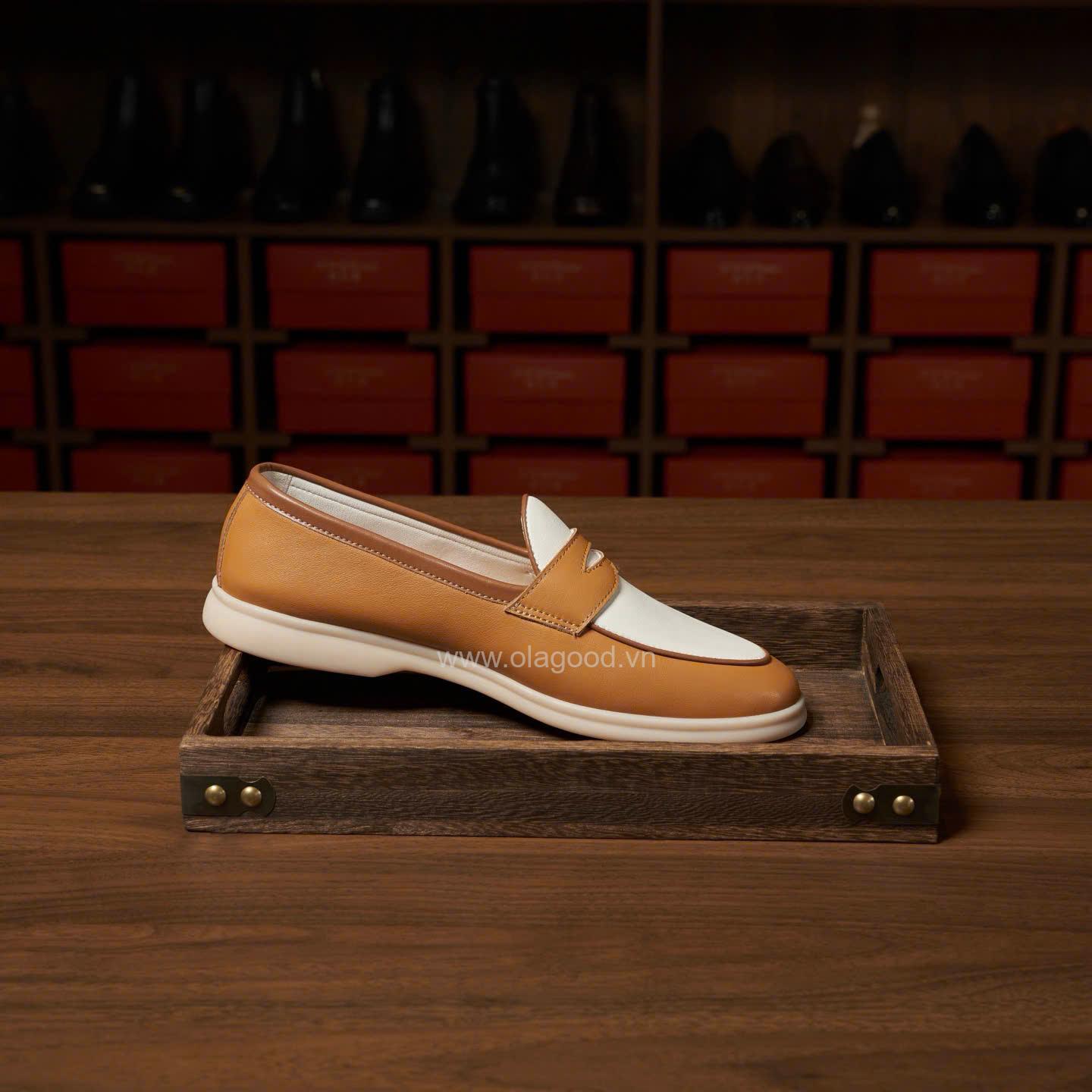 Giày loafer penny da bê cao cấp - ZLP016B - Hình ảnh 26