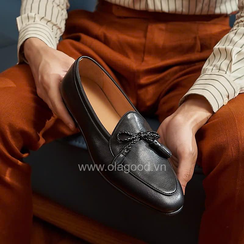 Giày loafer tassel belgian da bê cao cấp - ZLTB0110B - Hình ảnh 18