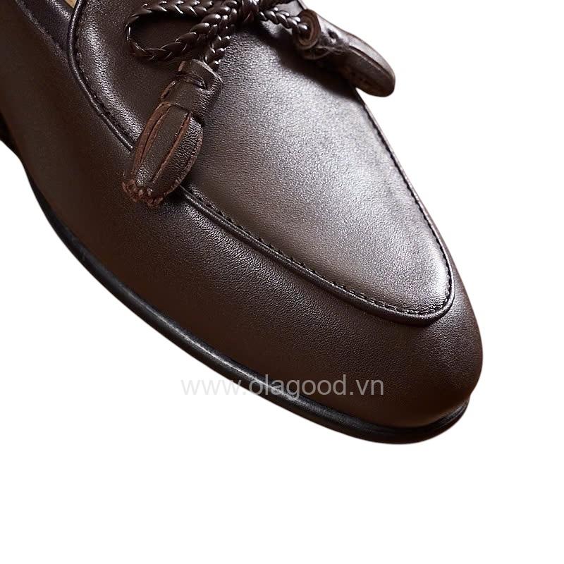 Giày loafer tassel belgian da bê cao cấp - ZLTB0110B - Hình ảnh 7