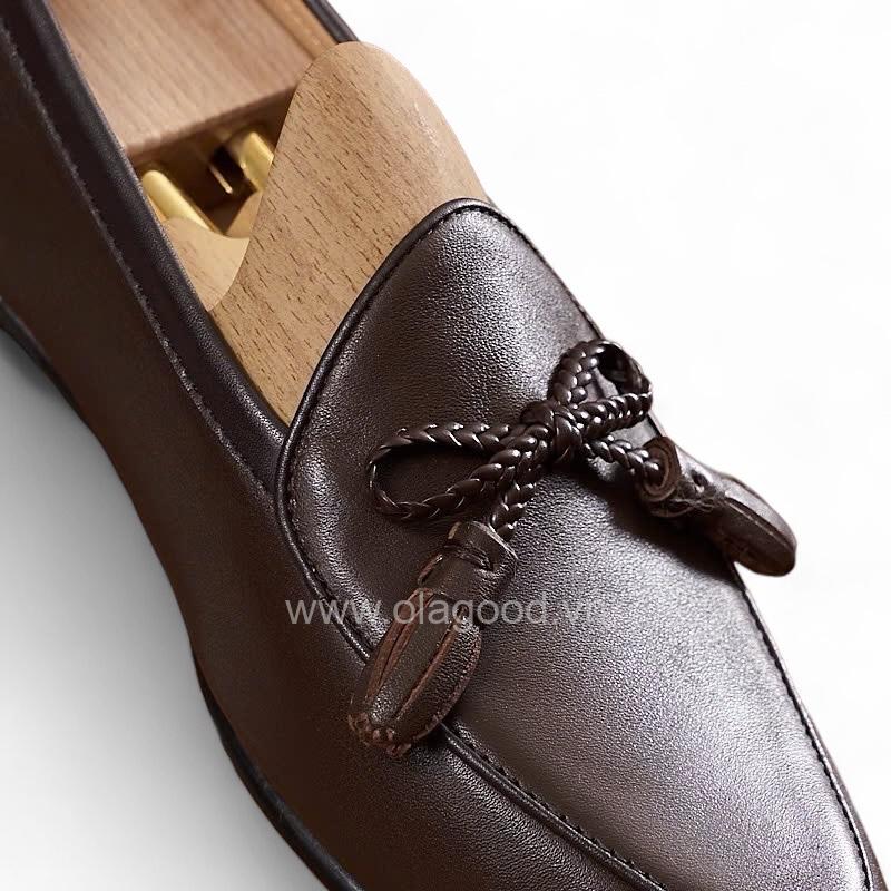 Giày loafer tassel belgian da bê cao cấp - ZLTB0110B - Hình ảnh 8
