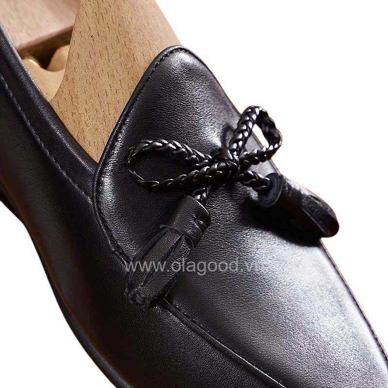 Giày loafer tassel belgian da bê cao cấp - ZLTB0110B - Hình ảnh 10