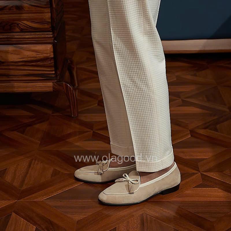 Giày loafer tassel belgian da lộn cao cấp - ZLTB017B - Hình ảnh 13