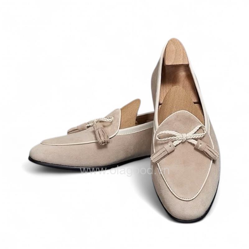 Giày loafer tassel belgian da lộn cao cấp - ZLTB017B - Hình ảnh 3
