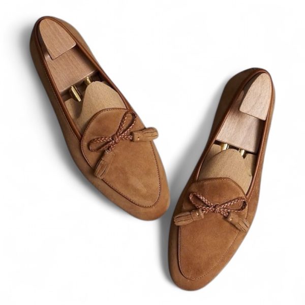 Giày loafer tassel belgian da lộn cao cấp - ZLTB019B - Hình ảnh 3